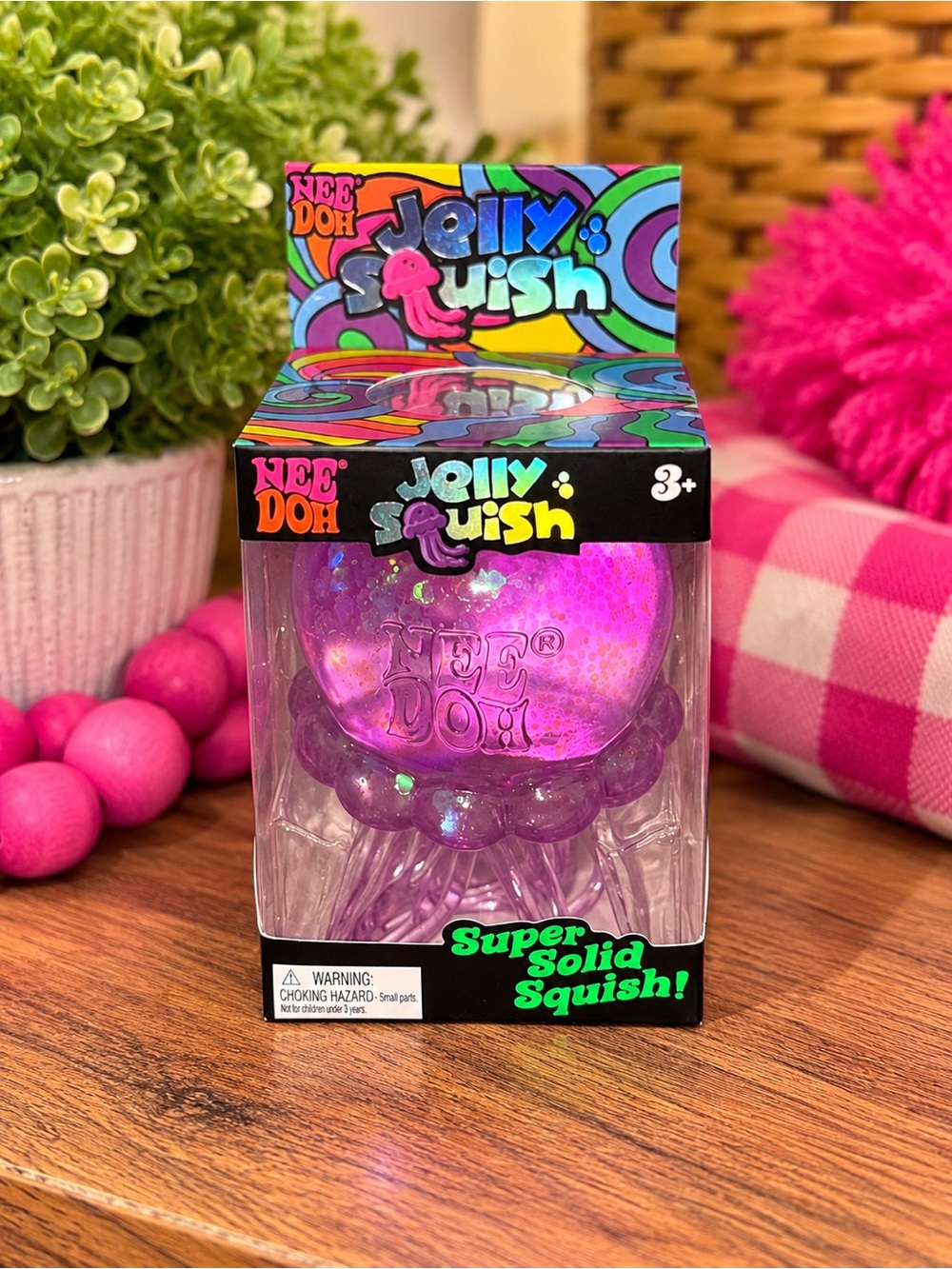 NeeDoh Jelly Squish Super Solid Squish! - Purple